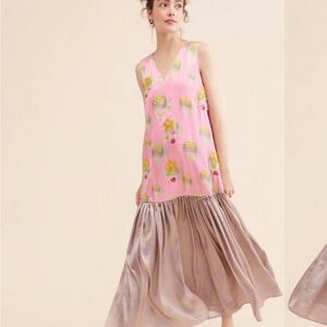 Anthropologie Siddhartha Bansal - Flounce Beaded embellished sequin Maxi Dress